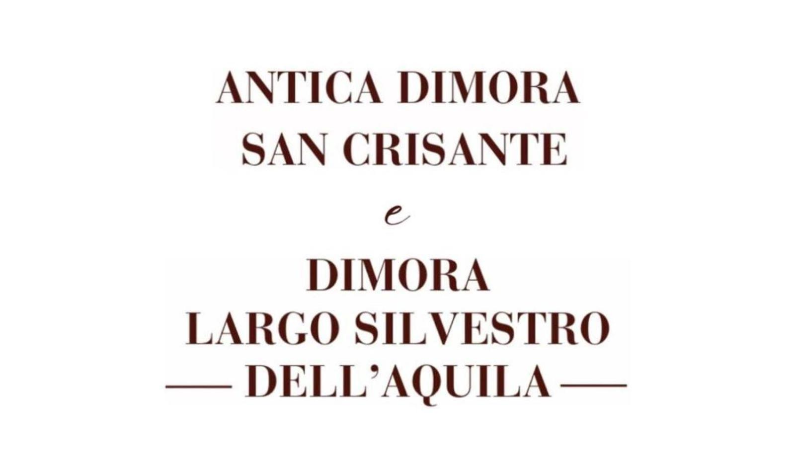 Апартаменты Antica Dimora San Crisante - Centro Storico Л'Акуила Экстерьер фото